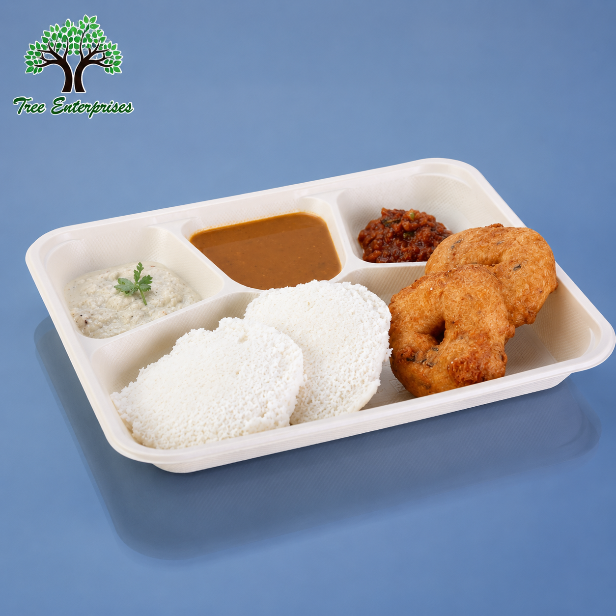 4CP MEAL TRAY WITHOUT LID